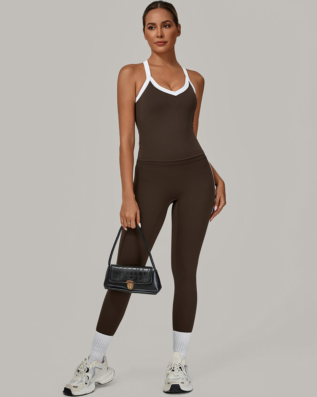 Hermione Sports Bra - Brown