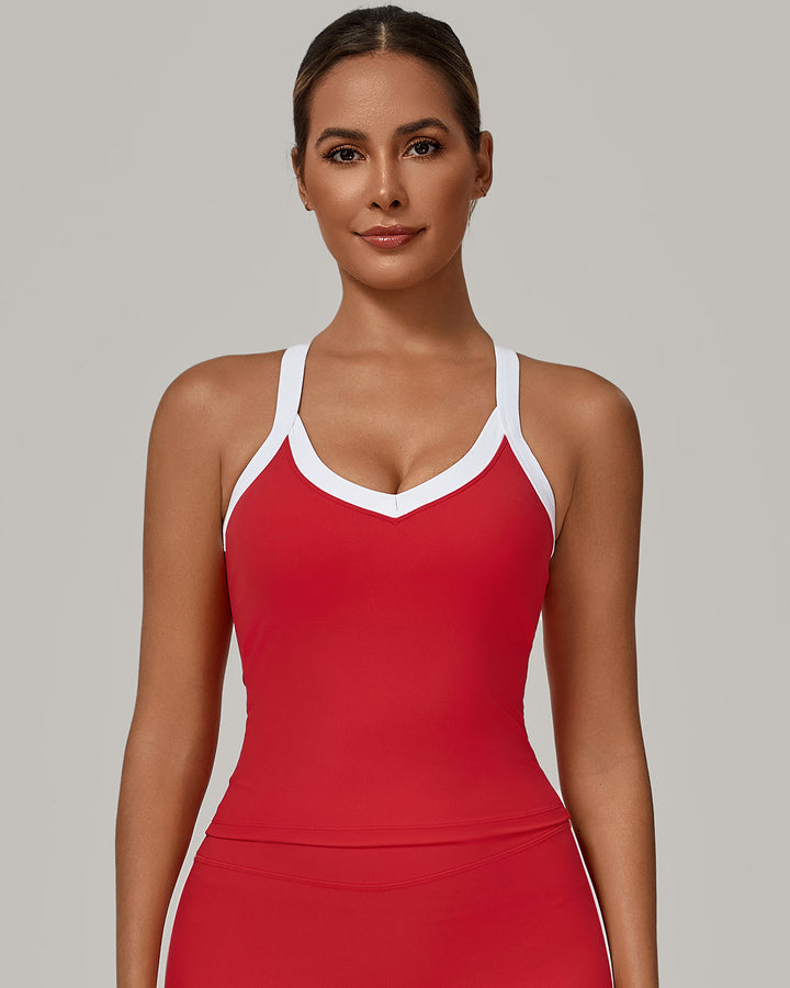 Hermione Sports Bra - Red