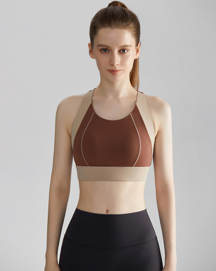 Hestia Sports Bra - Brown
