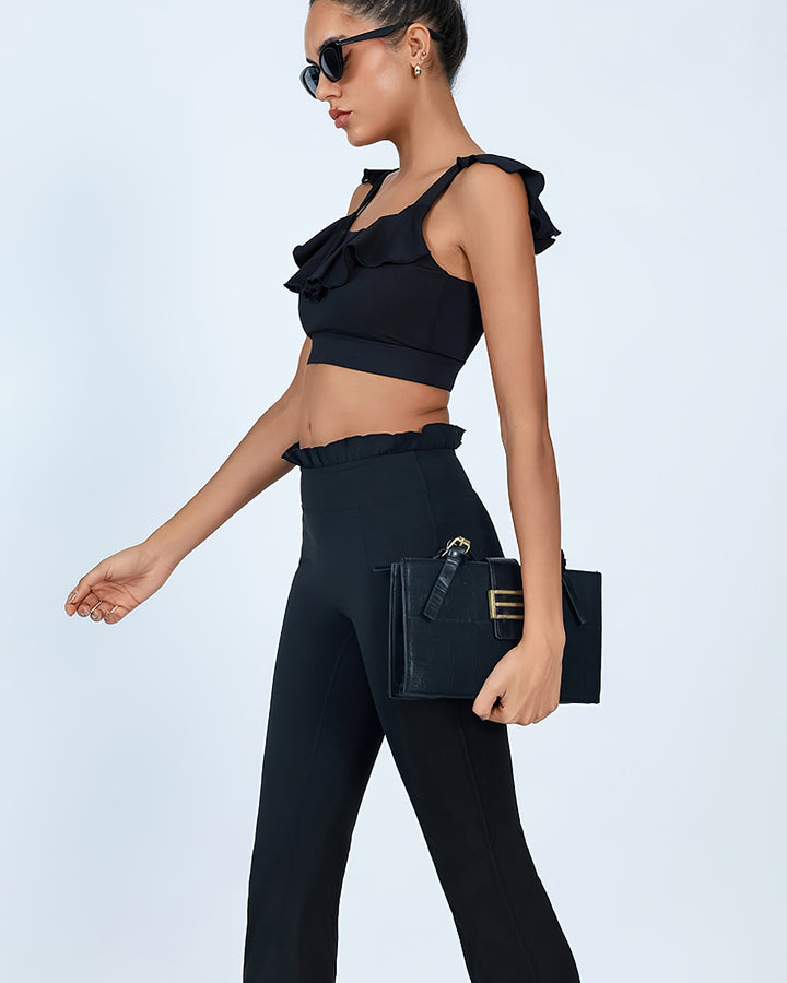Imani Flare Leggings - Black