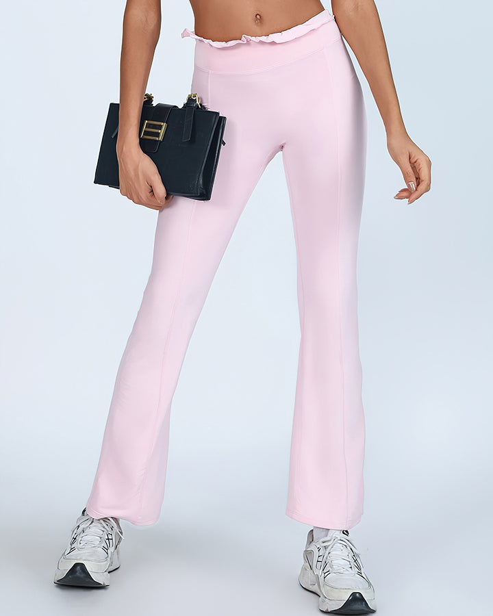 Imani Flare Leggings - Pink