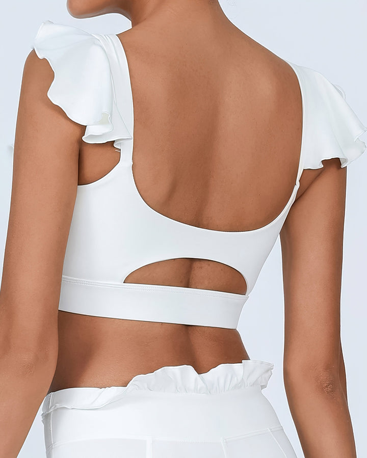 Imani Sports Bra - White