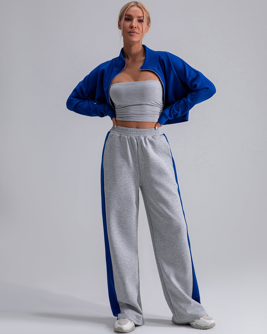 Isadora Crop Top - Grey