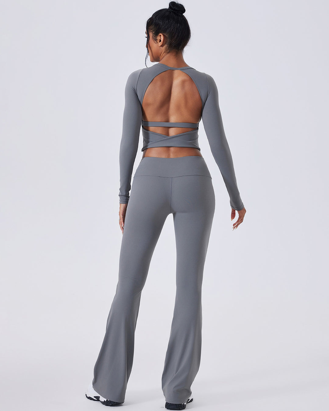 Ivy Flare Leggings - Grey