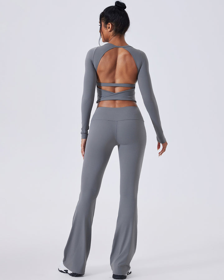 Ivy Flare Leggings - Grey