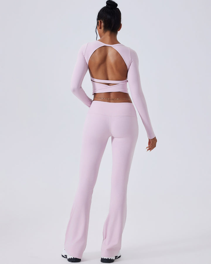 Ivy Flare Leggings - Pink