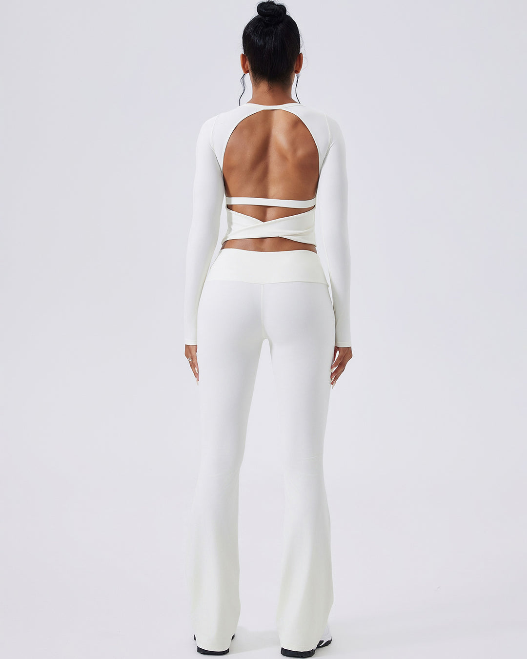 Ivy Flare Leggings - White