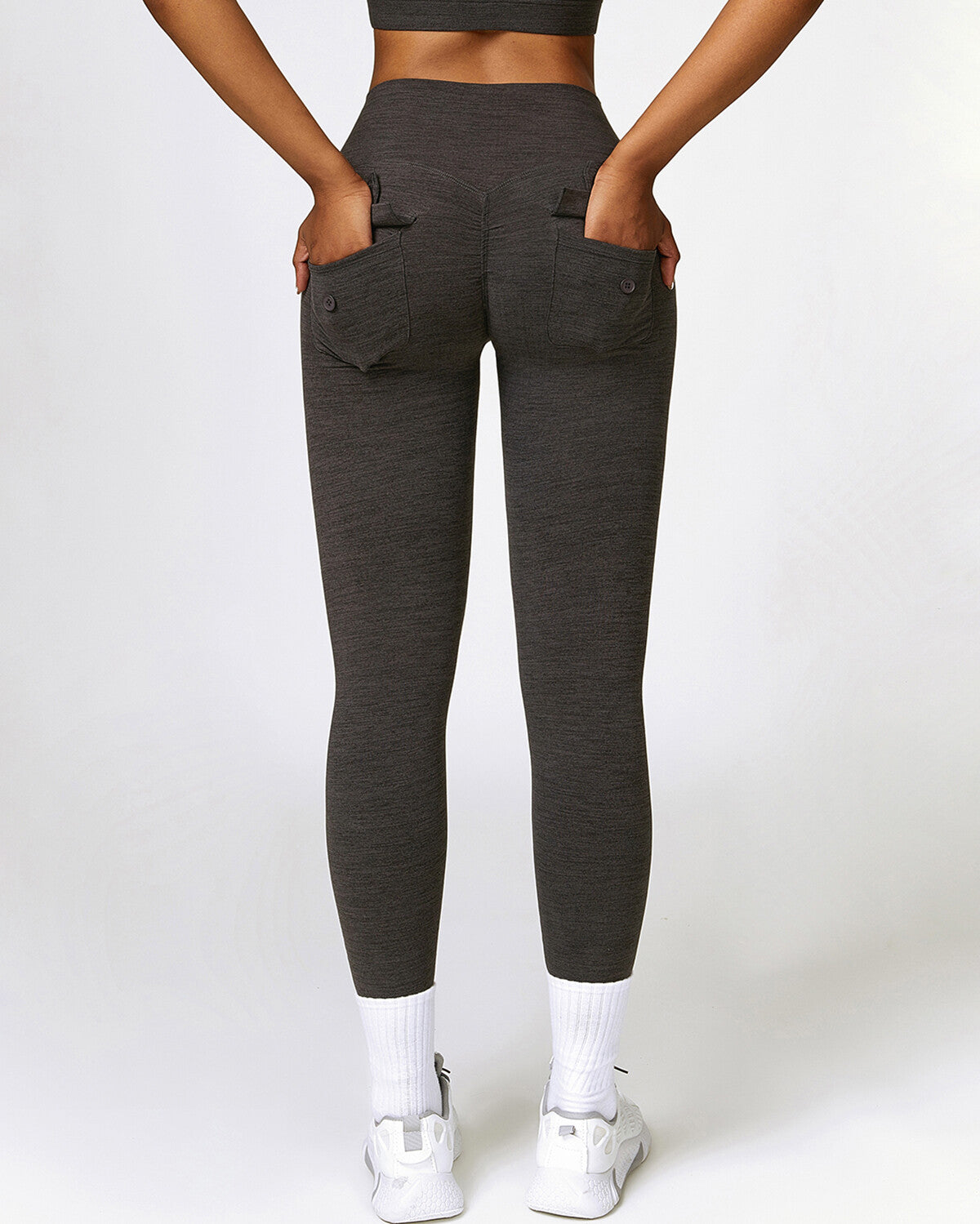 Jemma Seamless Pocket Leggings - Black