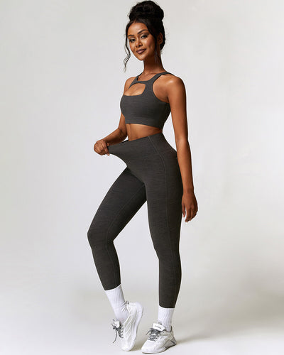 Jemma Seamless Pocket Leggings - Black