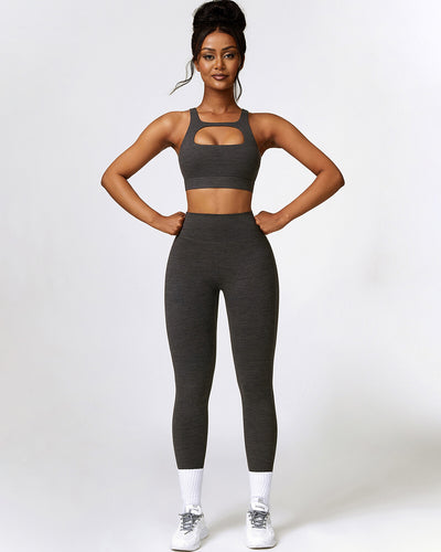 Jemma Seamless Pocket Leggings - Black