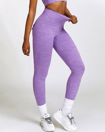 Jemma Seamless Pocket Leggings - Purple