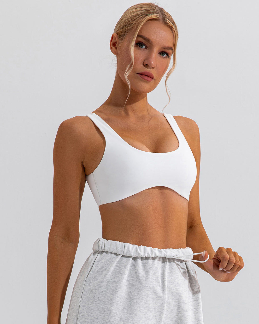 Jessa Sports Bra - White