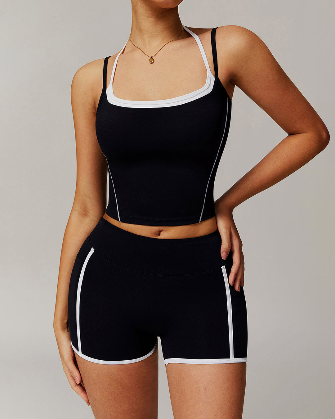 Jocasta Crop Top - Black