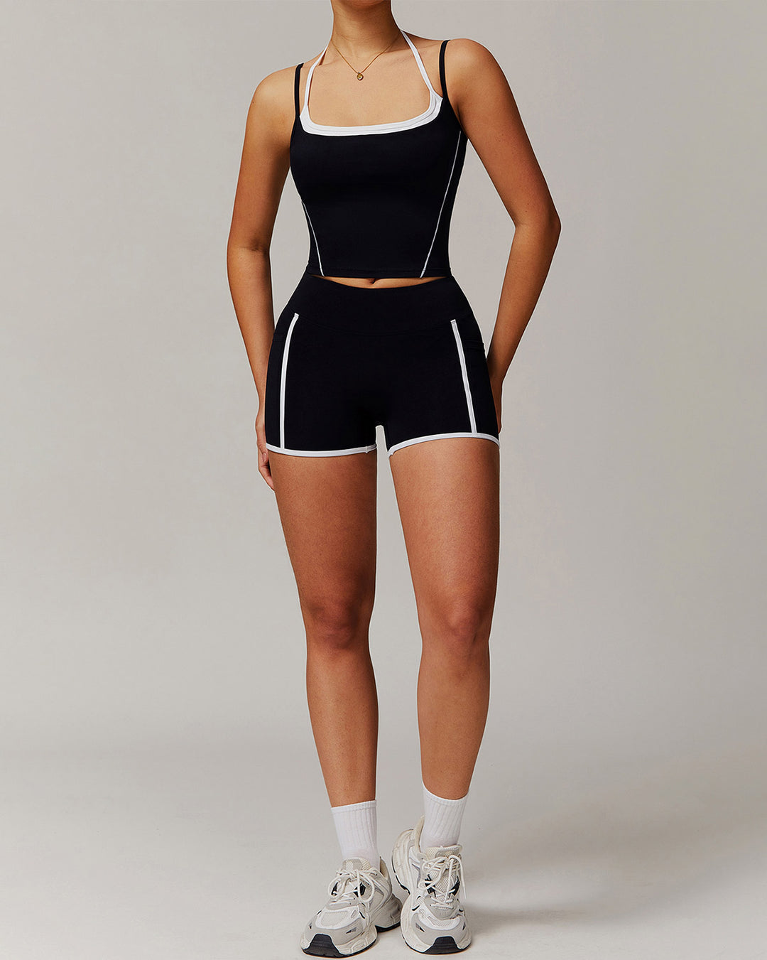 Jocasta Crop Top - Black