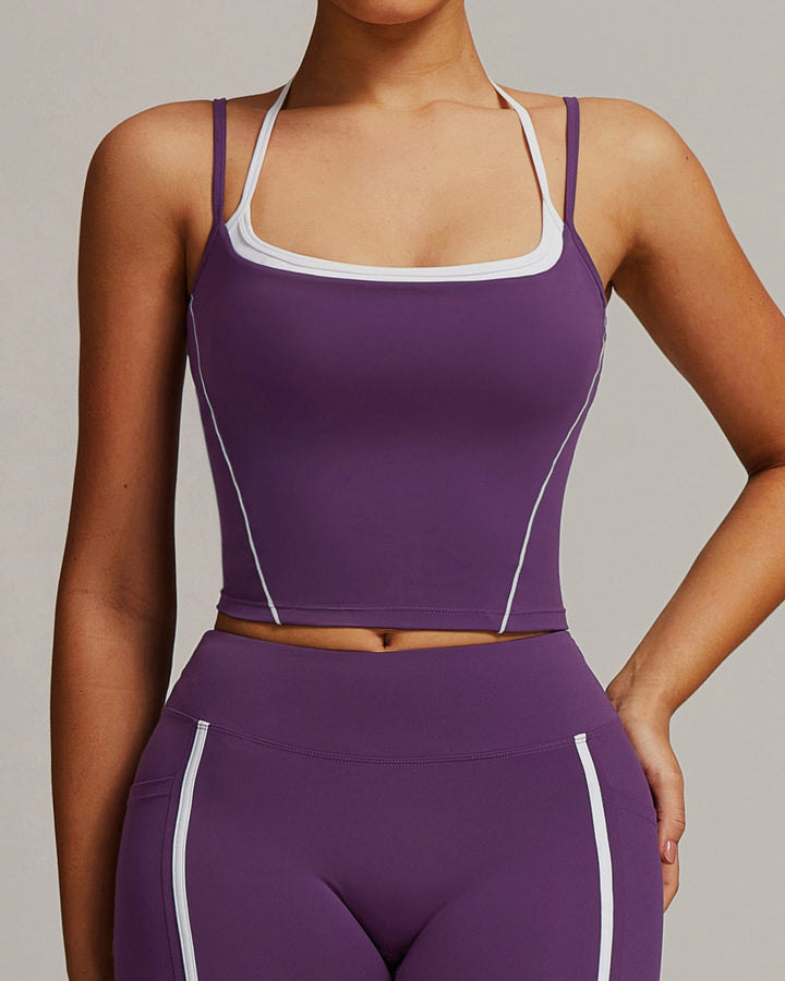 Jocasta Crop Top - Purple