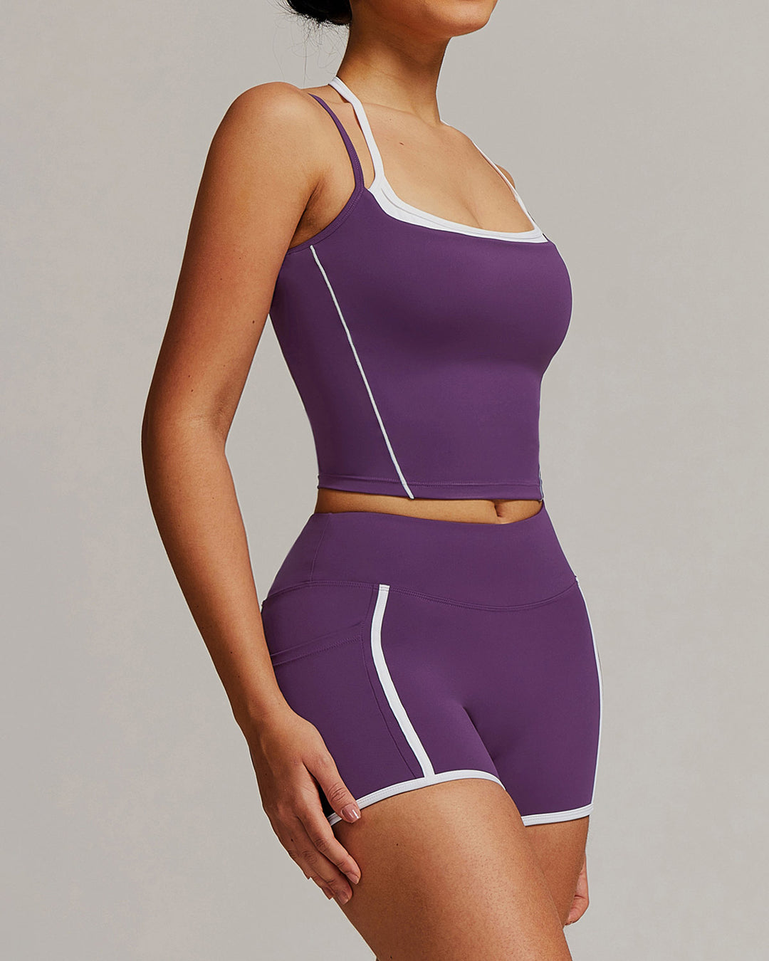 Jocasta Crop Top - Purple