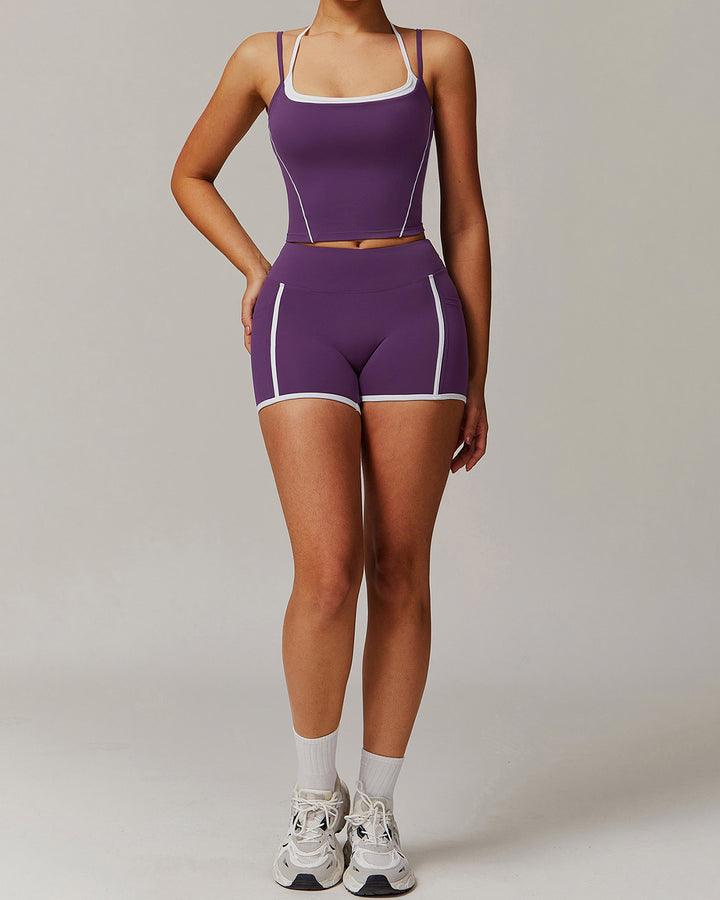 Jocasta Crop Top - Purple