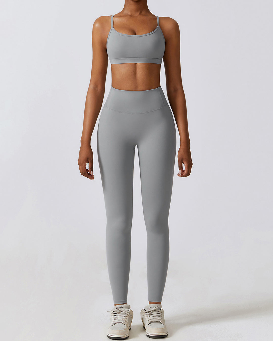 Jocelyn Seamless Leggings - Light Grey