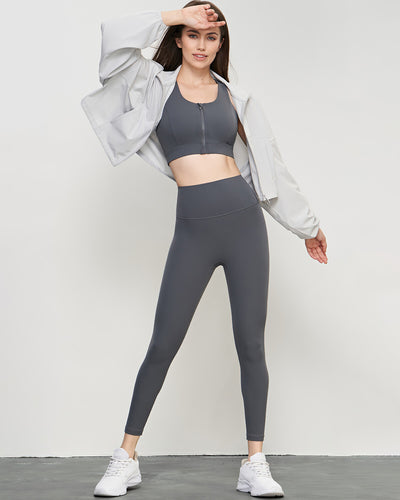 Joelle Crop Jacket - Grey