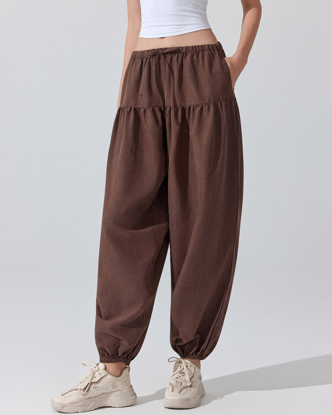 Junia Harem Pants - Brown