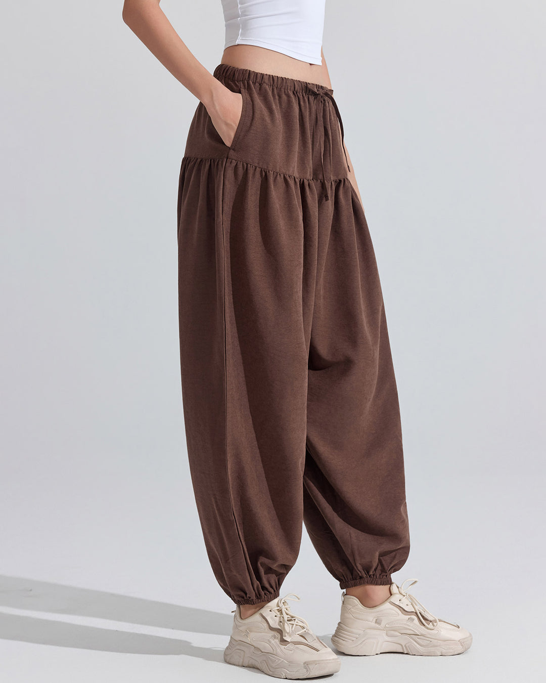 Junia Harem Pants - Brown