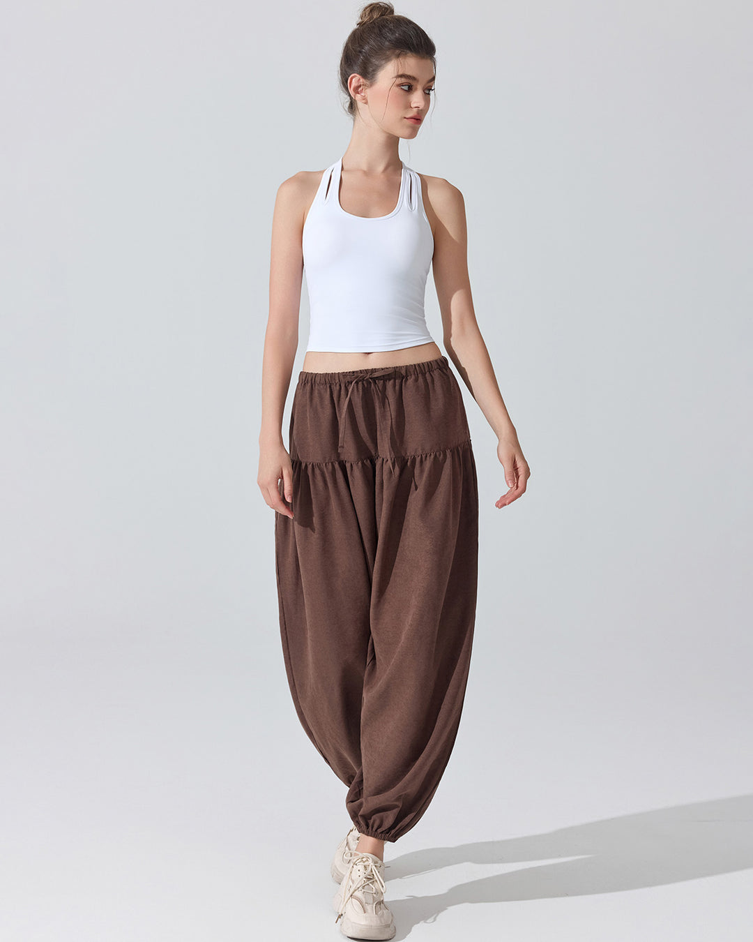 Junia Harem Pants - Brown