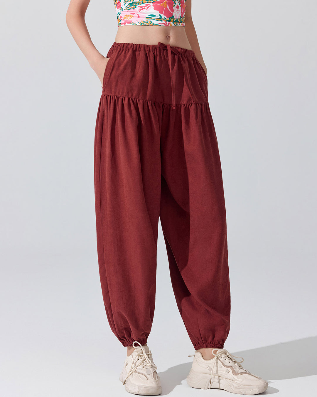 Junia Harem Pants - Red