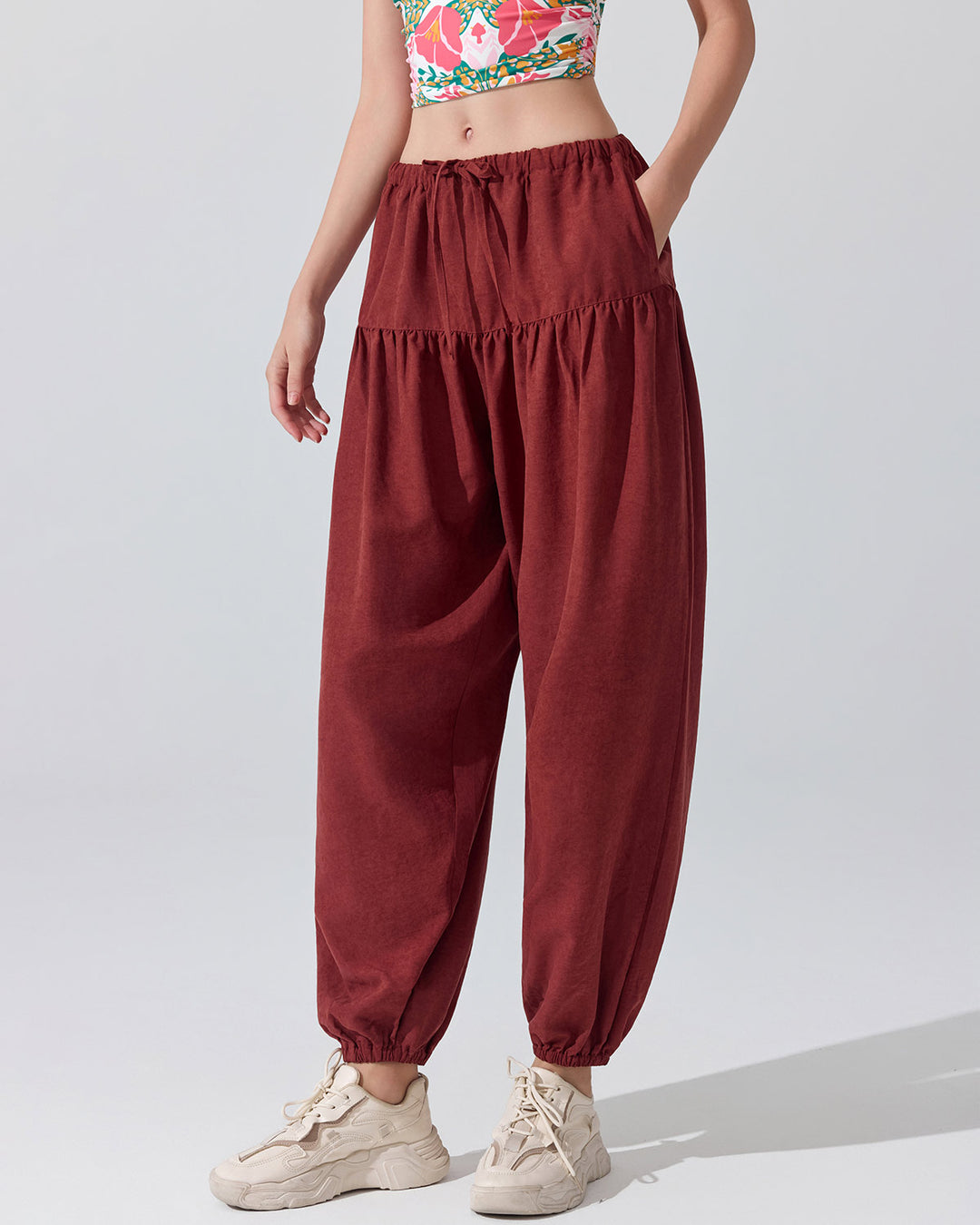 Junia Harem Pants - Red