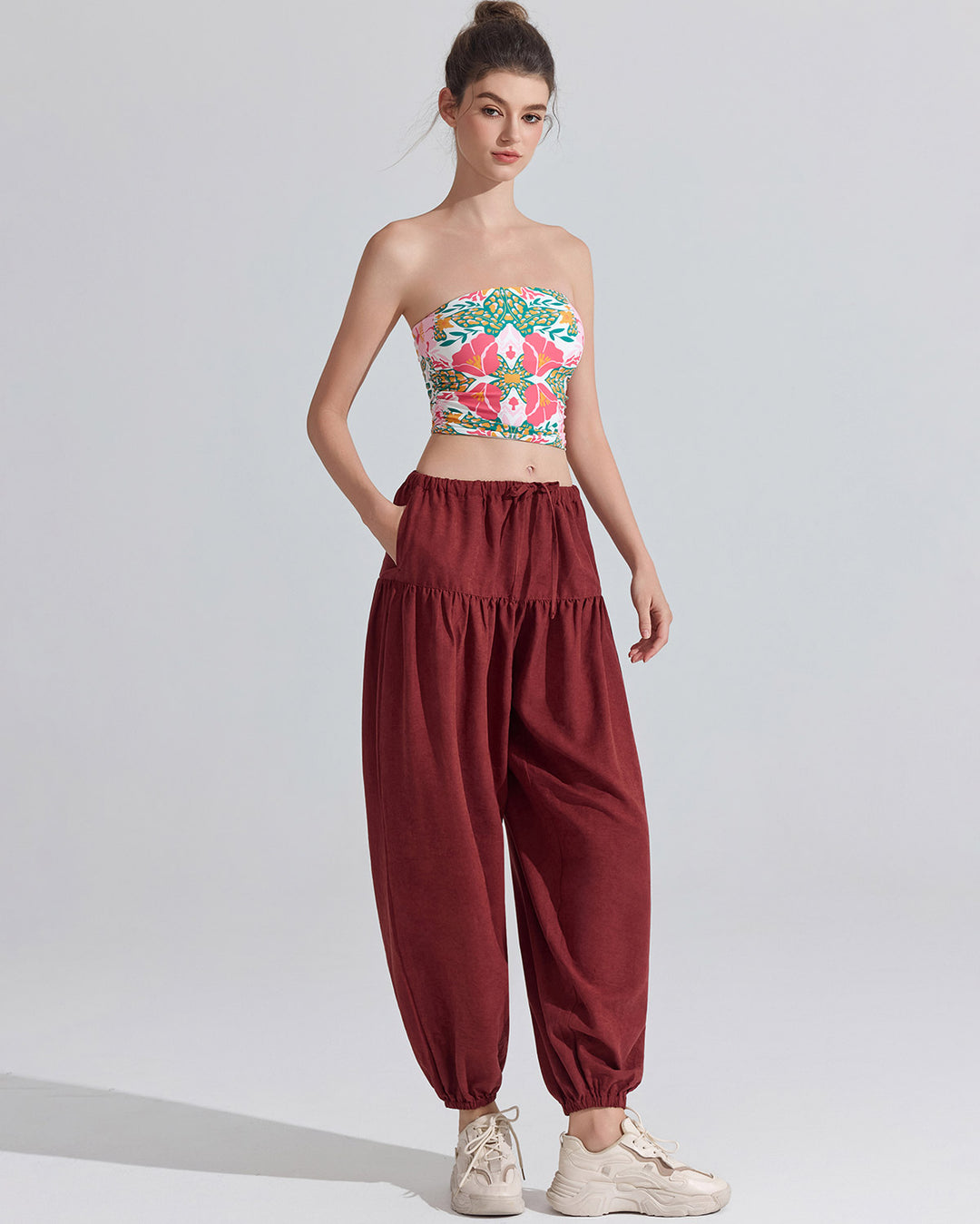 Junia Harem Pants - Red