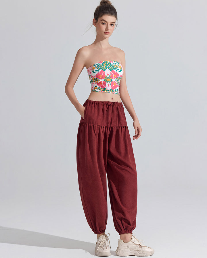 Junia Harem Pants - Red