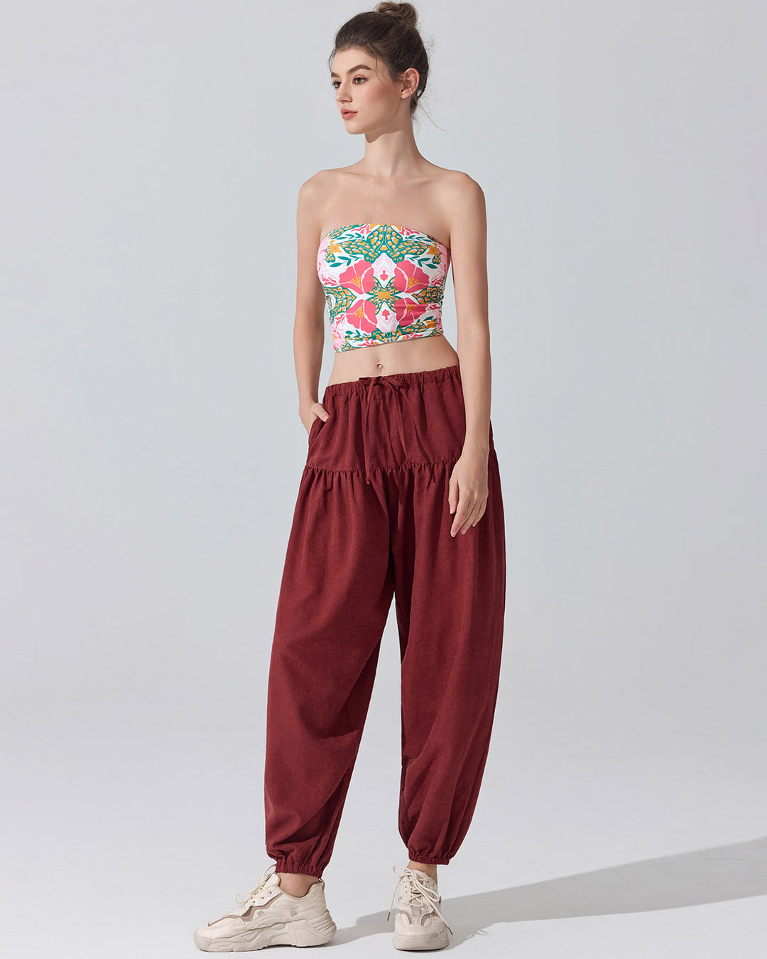 Junia Harem Pants - Red