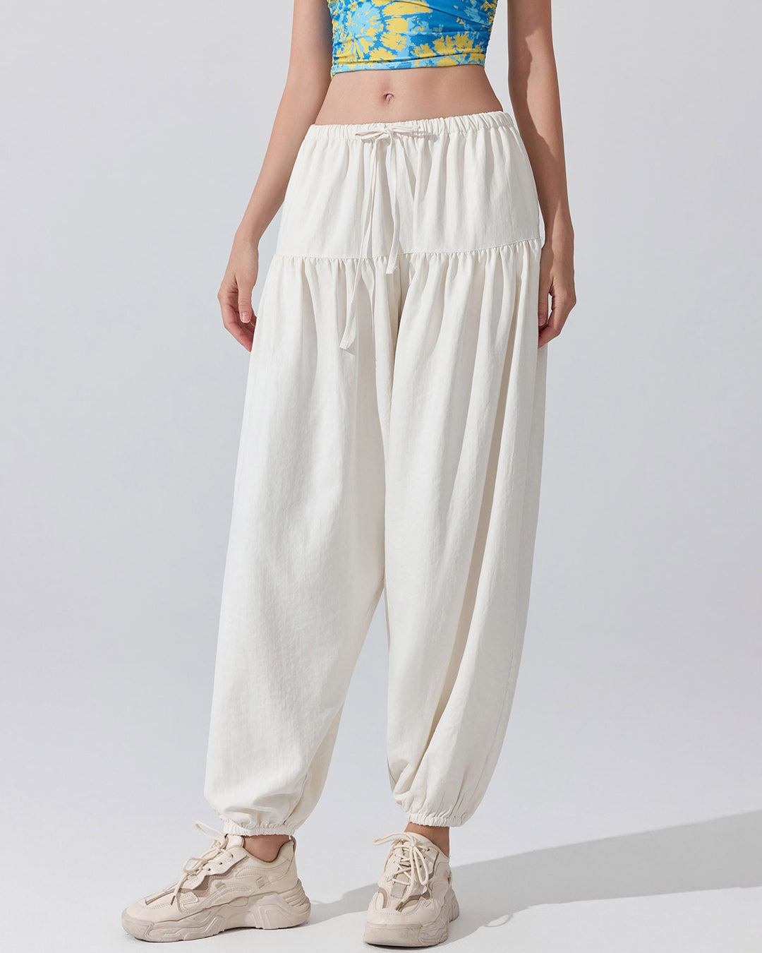 Junia Harem Pants - White