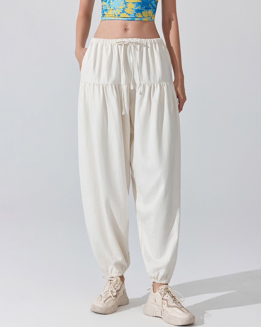 Junia Harem Pants - White