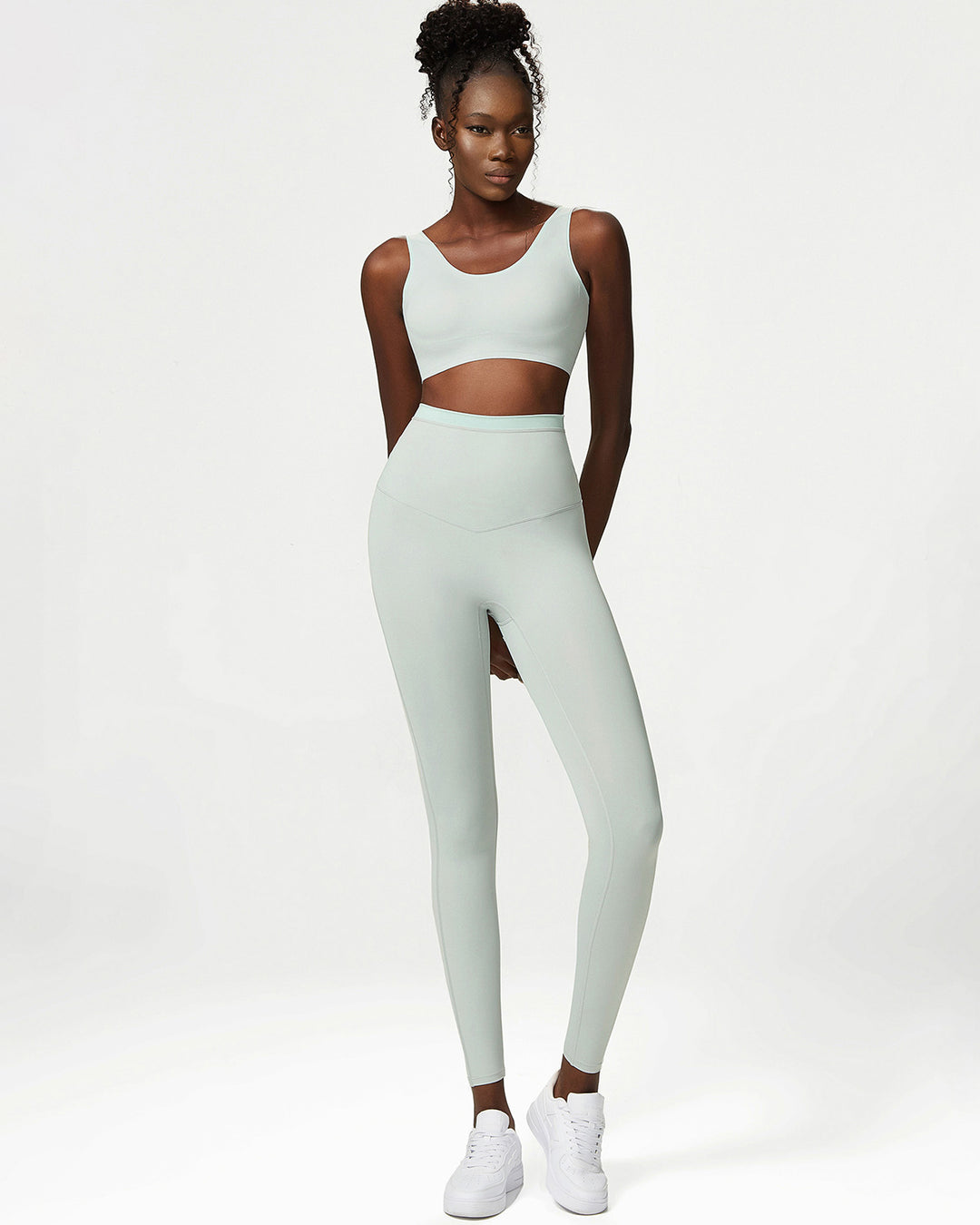 Juno Sports Bra - Foggy Green
