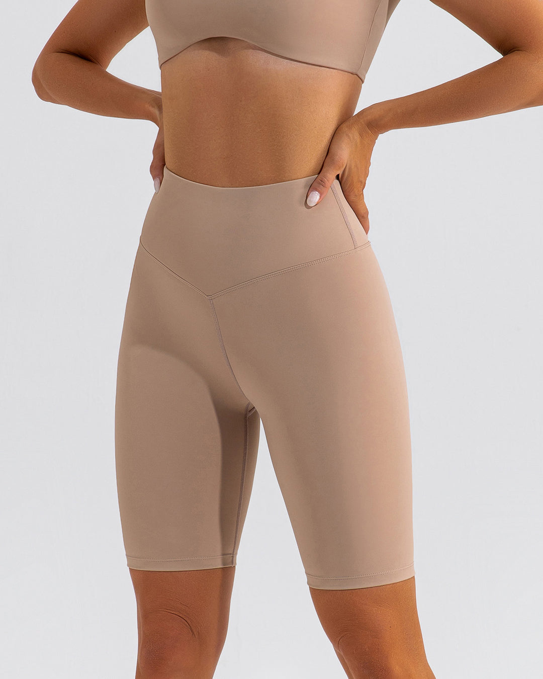 Kaia Biker Shorts - Mocha