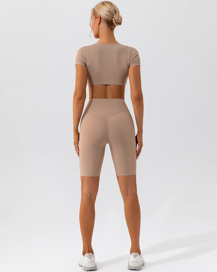 Kaia Biker Shorts - Mocha