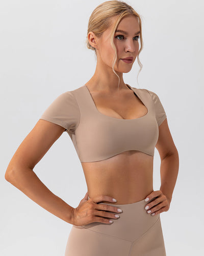 Kaia Crop Top - Mocha