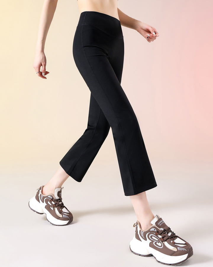 Kallie Flare Capri - Black
