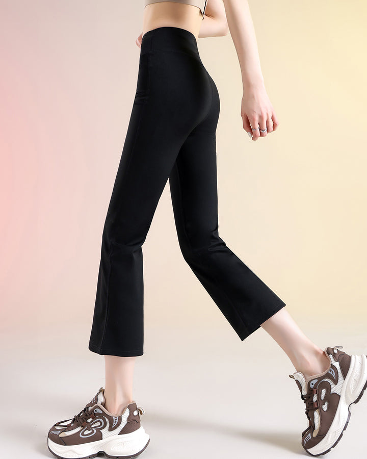 Kallie Flare Capri - Black