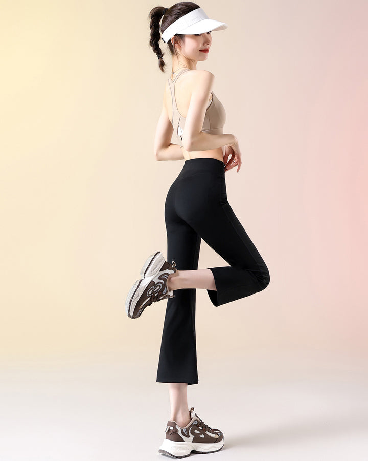 Kallie Flare Capri - Black