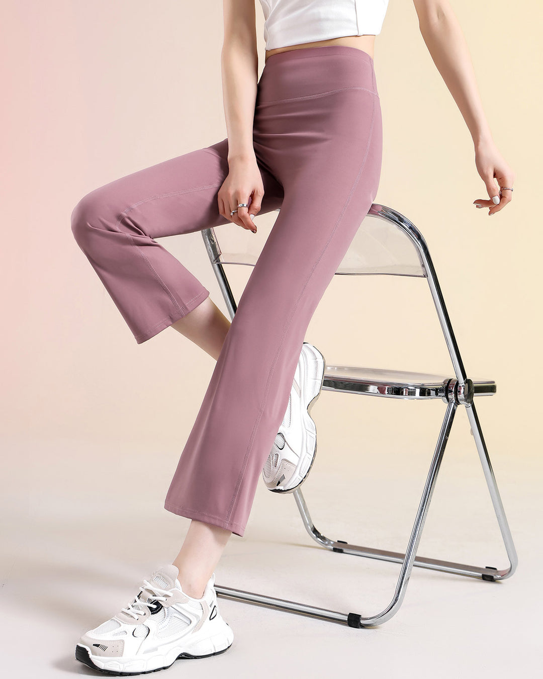Kallie Flare Capri - Dusty Rose