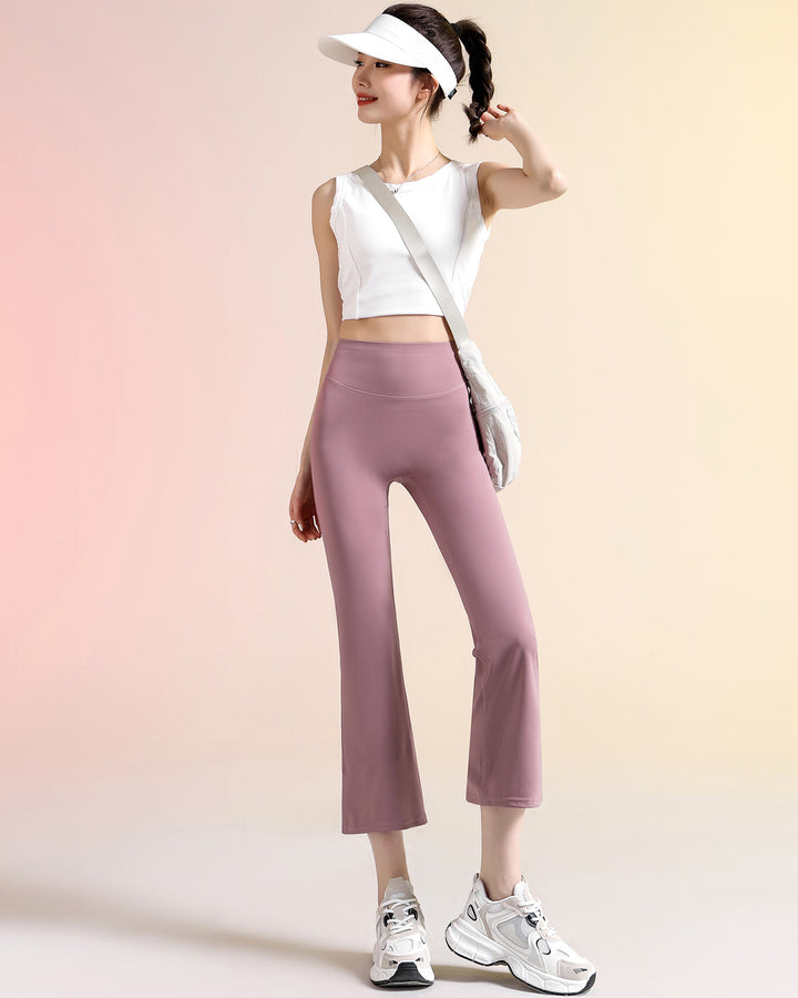 Kallie Flare Capri - Dusty Rose