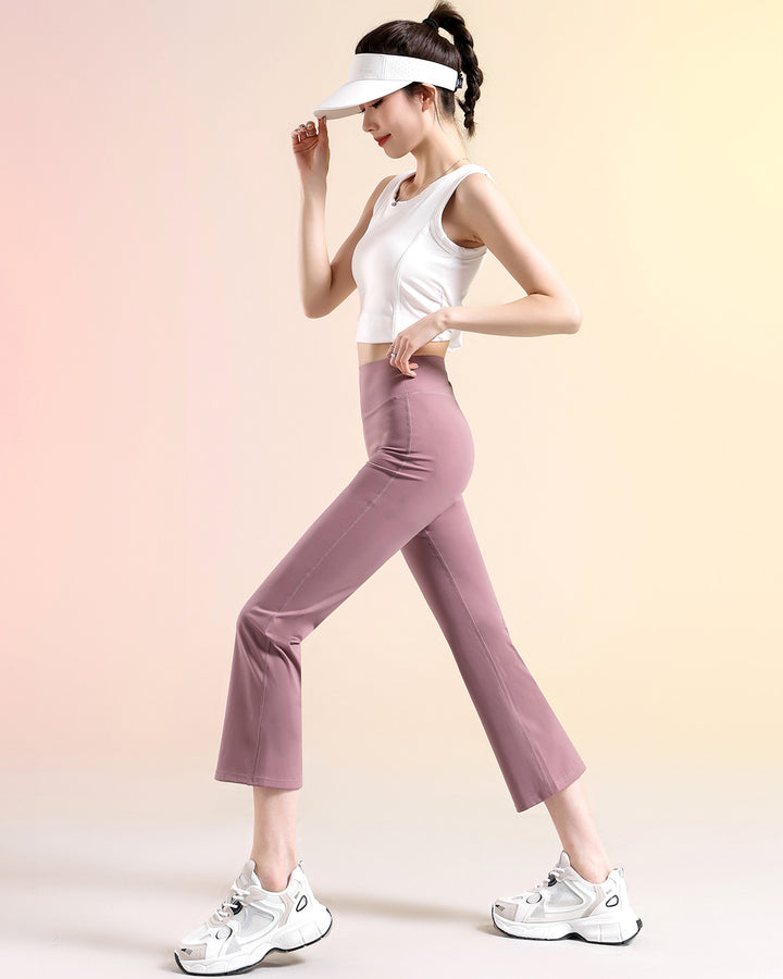 Kallie Flare Capri - Dusty Rose