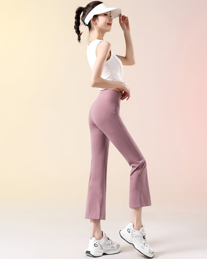 Kallie Flare Capri - Dusty Rose