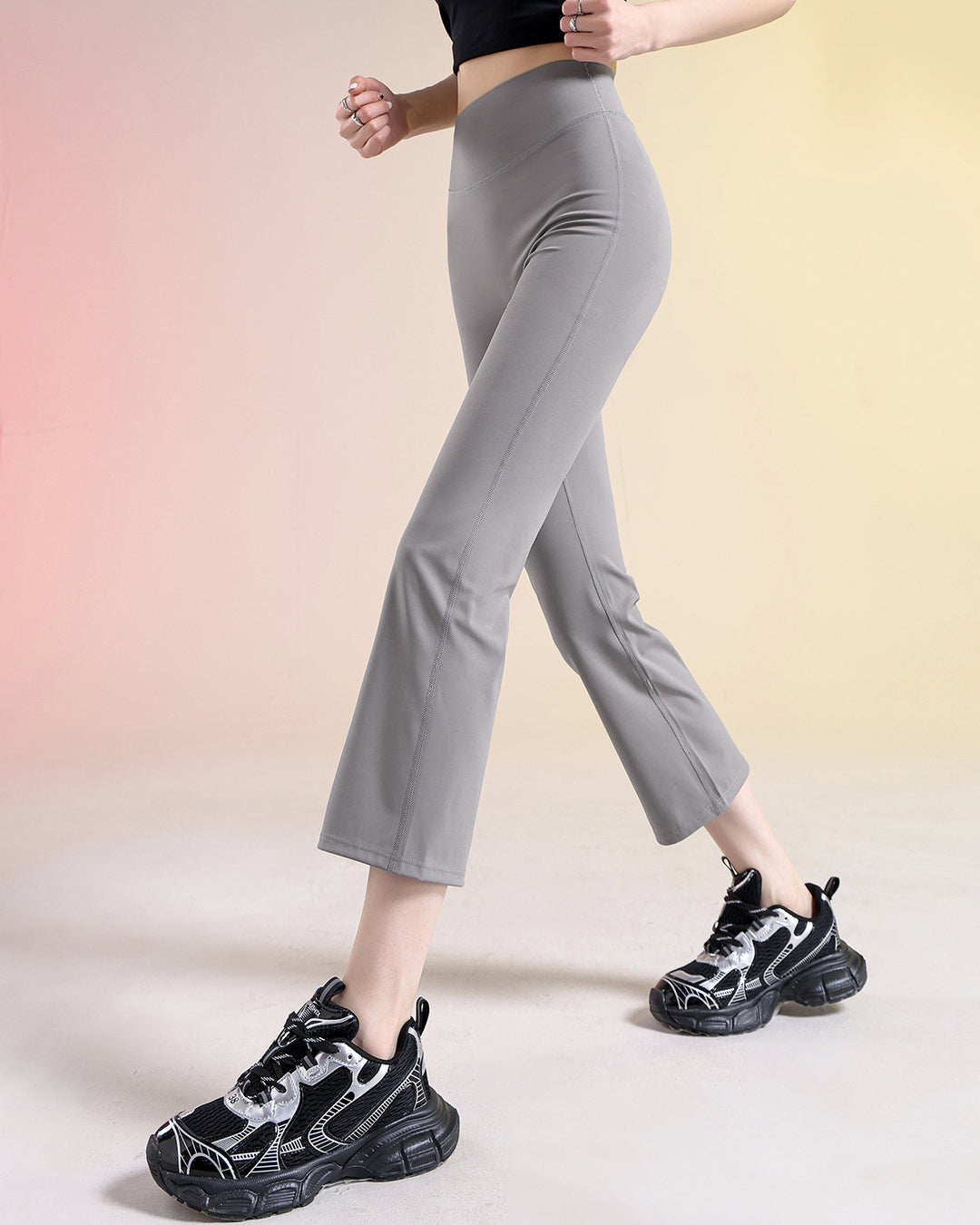 Kallie Flare Capri - Grey