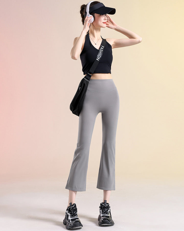 Kallie Flare Capri - Grey