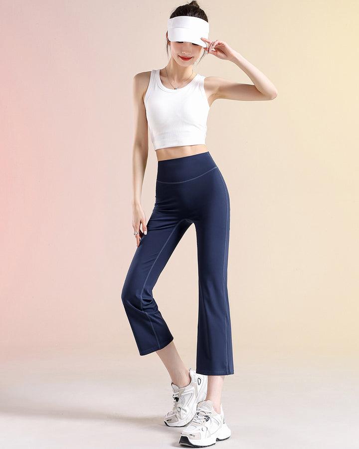 Kallie Flare Capri - Navy Blue