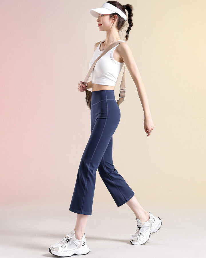 Kallie Flare Capri - Navy Blue