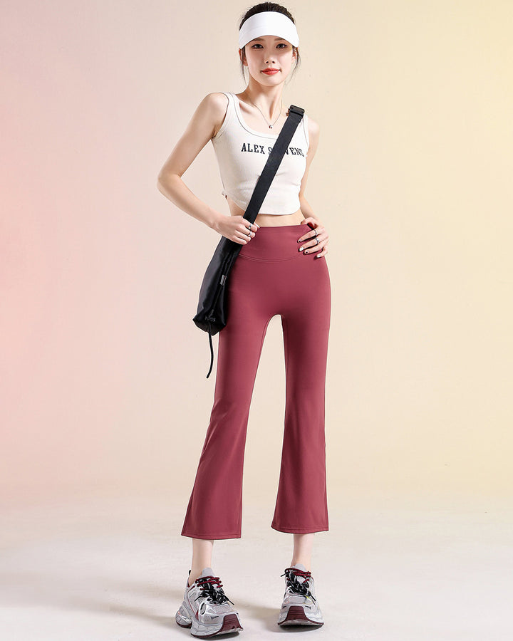 Kallie Flare Capri - Red