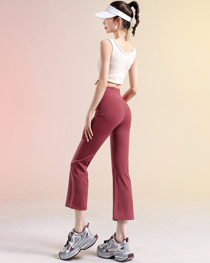 Kallie Flare Capri - Red